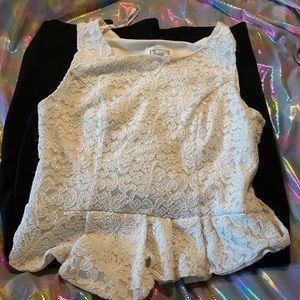 Black and White Lace Dress